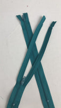 Load and play video in Gallery viewer, Closed Nylon Zipper, Teal (NZP0079:80)

