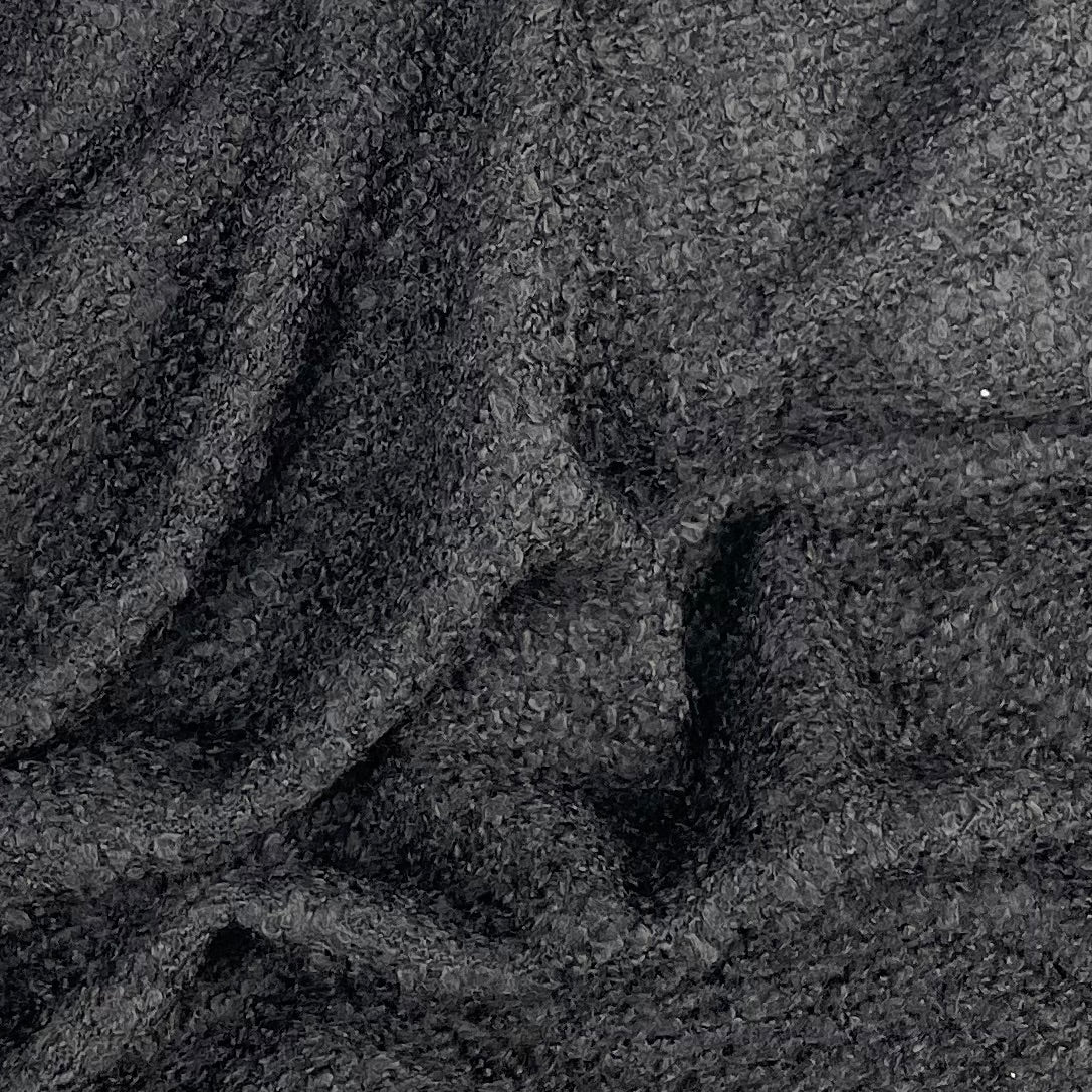 Wool Blend Boucle Knit, Black (KSW0096:98) – Our Social Fabric