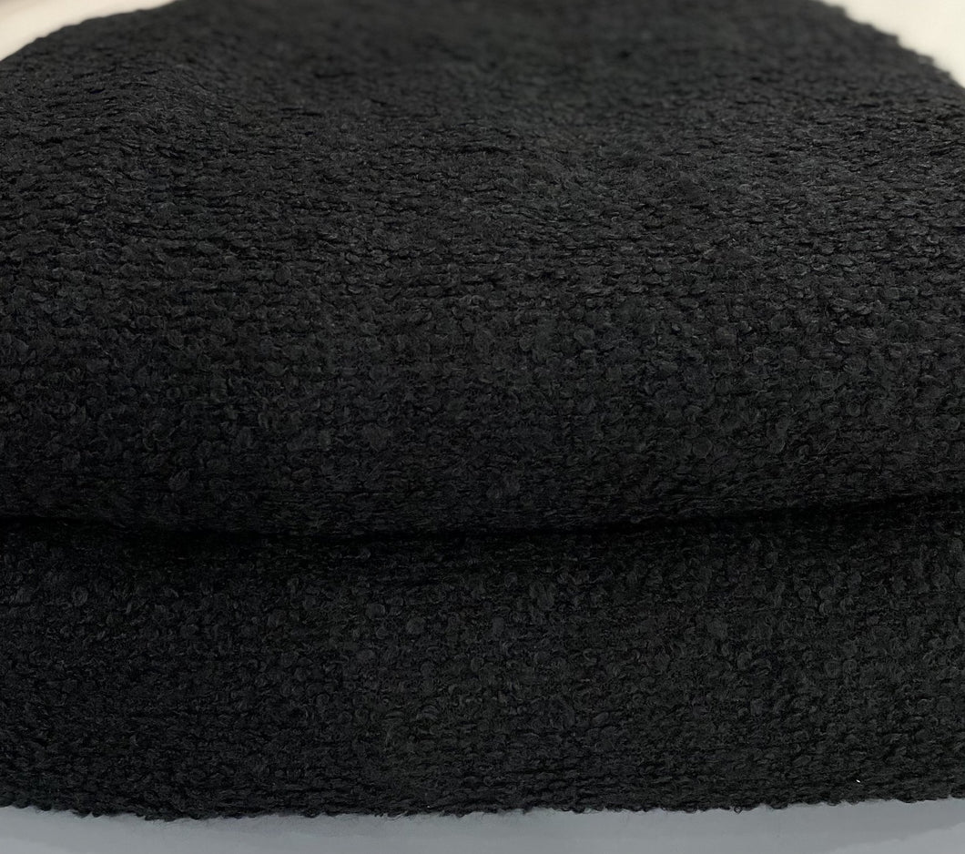 Wool Blend Boucle Knit, Black (KSW0096:98)