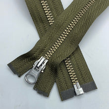 Load image into Gallery viewer, Separating Metal Zipper, Grey, Black, Navy + (NZP0151:161)
