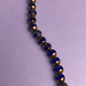 Glass/Metal Beads, Strand, 5 Colours (NBD0211:215)