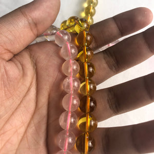 Glass Beads, 2 colours, Strands (NBD0289:290)
