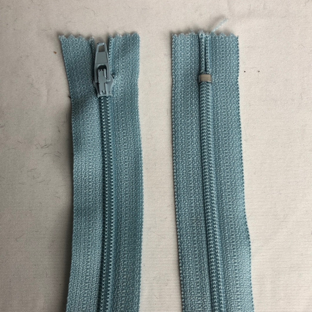 Closed Nylon Zipper, Light Blue (NZP0078)