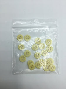 Buttons, Plastic, 1.1cm / NBP-11-6
