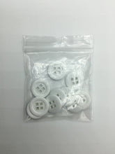 Load image into Gallery viewer, Buttons, Plastic, 2cm , White (NBU0431)
