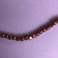 Load image into Gallery viewer, Glass/Metal Beads, Strand, Blue, Red &amp; Amber (NBD0224:226)

