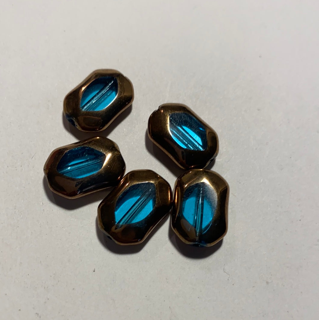 Glass Beads, Blue (NBD0530)