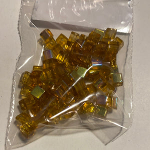 Vitrail Glass Beads, 6 colours (NBD0516:521)