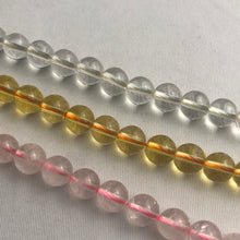 Load image into Gallery viewer, Circle Glass Beads, Strand, Pink, Clear &amp; Gold (NBD0286:288)
