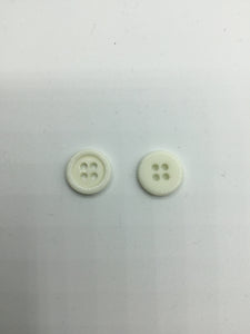 Buttons, Plastic, 1.1cm Cream (NBU0416)