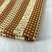 Load image into Gallery viewer, Quilting Cotton, Beige and Brown with Stars (WQC0659:660)
