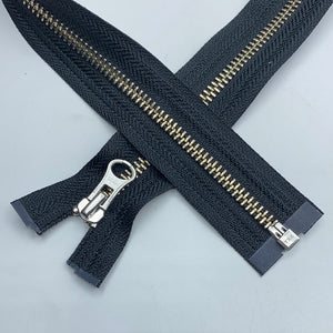 Separating Metal Zipper, Grey, Black, Navy + (NZP0151:161)