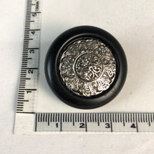 Load image into Gallery viewer, Plastic Buttons, Black &amp; Silver (NBU0062:63)
