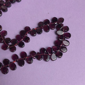 Glass Beads, Strand, Purple (NBD0209)