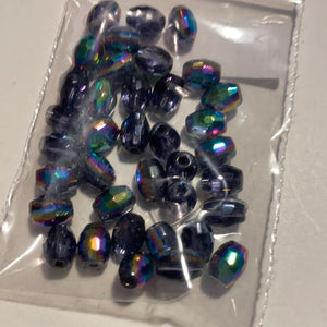 Vitrail Glass Beads, 5 colours (NBD0510:514)