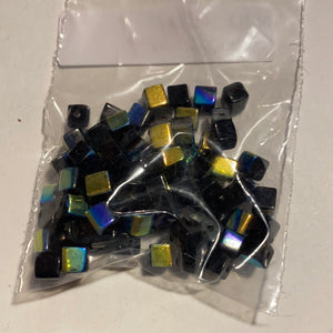 Vitrail Glass Beads, 6 colours (NBD0516:521)