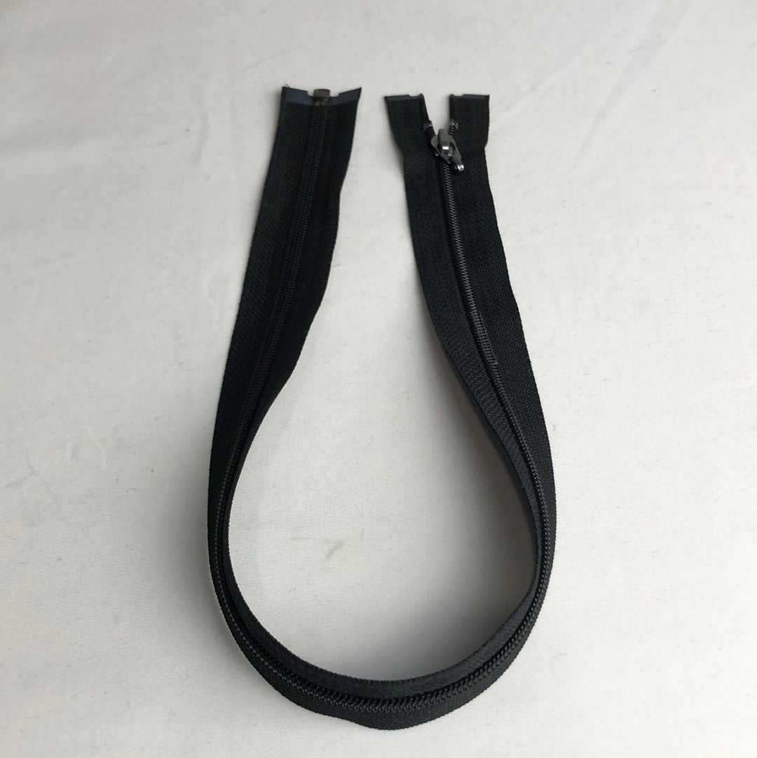 Separating Nylon Zipper, Black (52cm-86.5cm) (NZP0054:60)