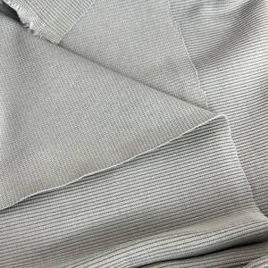 Cotton Rib Knit, Light Grey (KRB0147)