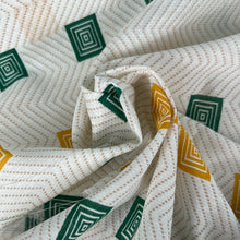 Load image into Gallery viewer, Cotton, Yellow + Green Squares on Beige (WDW0612:613)
