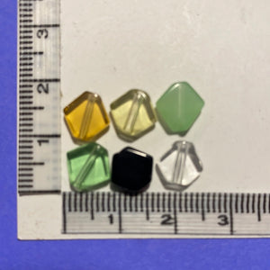 Glass Beads, Bags, 6 Colours (NBD0449:454)