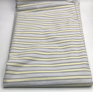 Cotton Shirt Weight, Grey & Yellow Stripe (WDW1092:1093)