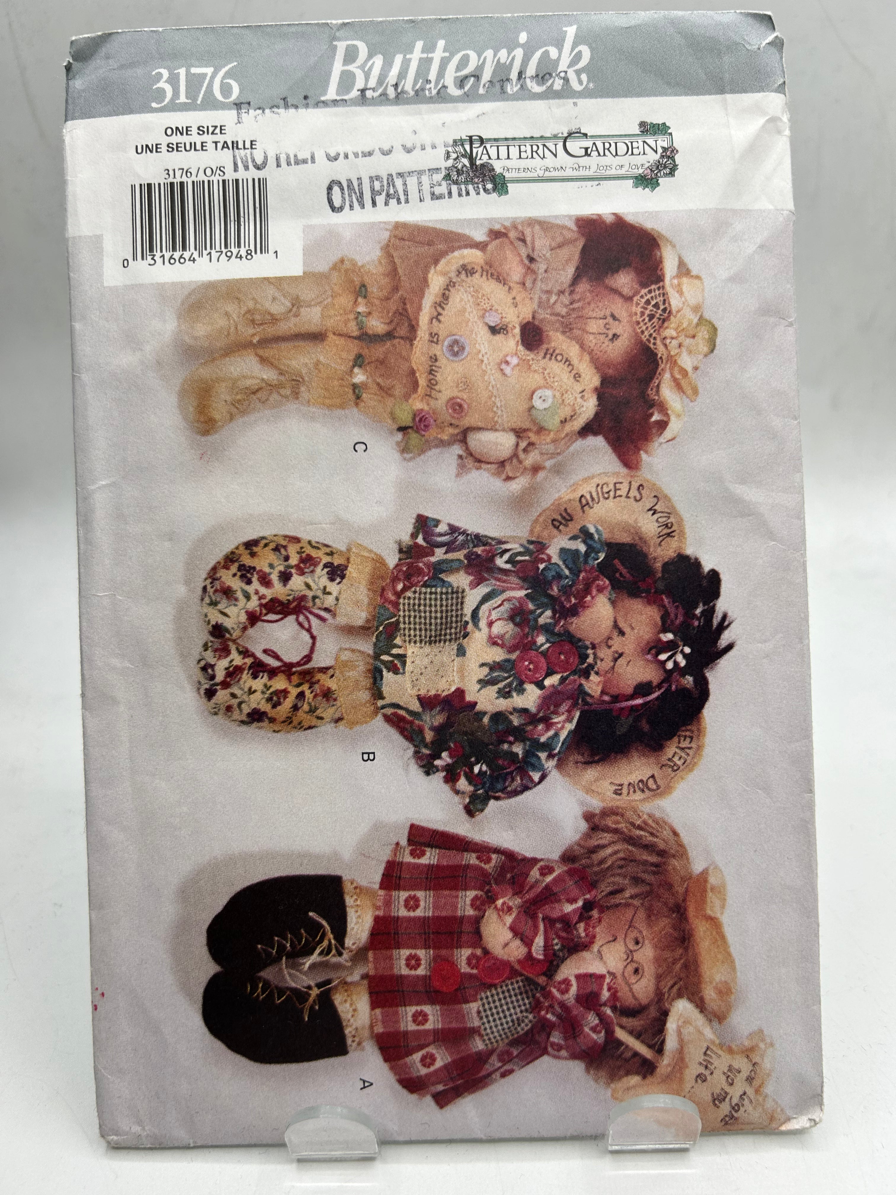 BUTTERICK Pattern Dolls, One Size (PBT3176)