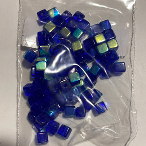 Vitrail Glass Beads, 6 colours (NBD0516:521)