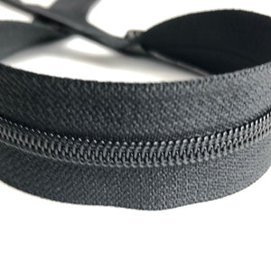 Separating Nylon Zipper, Black (NZP0054:60)