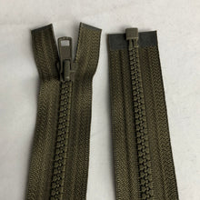 Load image into Gallery viewer, Separating Nylon Zipper, Black/Brown (NZP0046:52)
