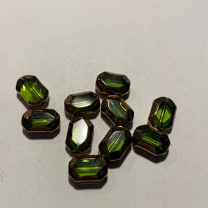 Glass Beads, Green (NBD0528)