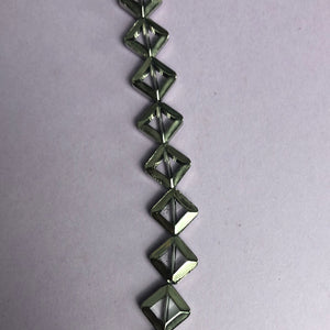 Glass/Metal Beads, Strand, 5 Colours (NBD0200:204)