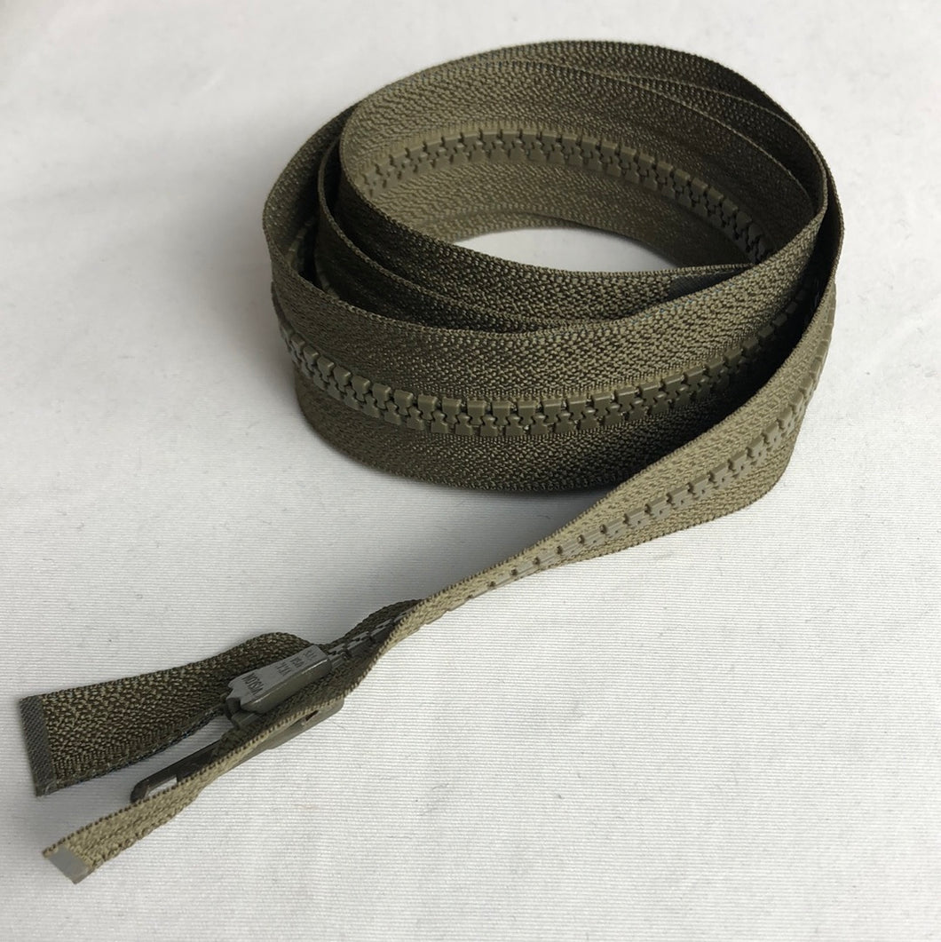 Separating Nylon Zipper, Black/Brown (NZP0046:52)