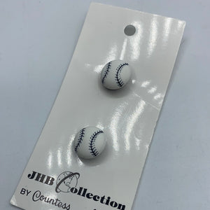 Buttons, White Baseball (NBU0231)