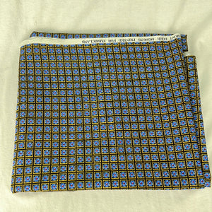 Quilting Cotton, Blue and Gold Check (WQC0710:711)