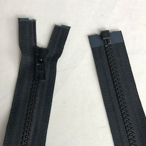 Separating Nylon Zipper, Black/Brown (NZP0046:52)
