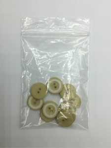 Buttons(Plastic), Yellow and White 1.9cm (NBU0422)