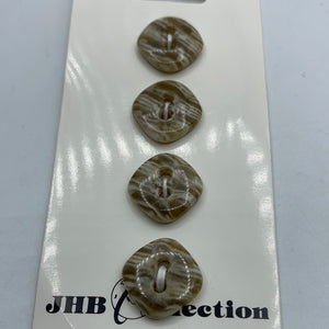 Buttons, Grey-Brown Marble (NBU0292)